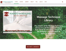 Tablet Screenshot of massagelibrary.com